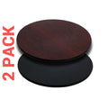 2 Pack 36'' Round Reversible Laminate Table Top P198