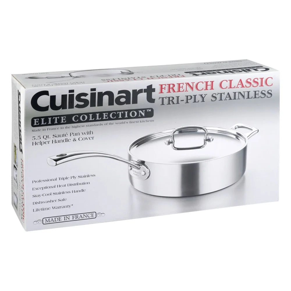Stainless Steel Saute Pan with Cover 5.5 Quart L289181