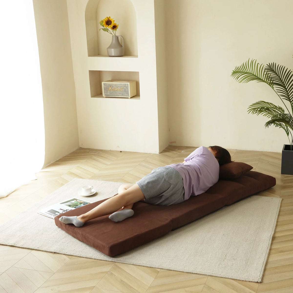Fold Down Sofa Bed with Pillow X874880