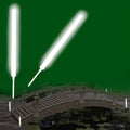 White 10x22 Glow Sticks with Spikes 25 Pack H924