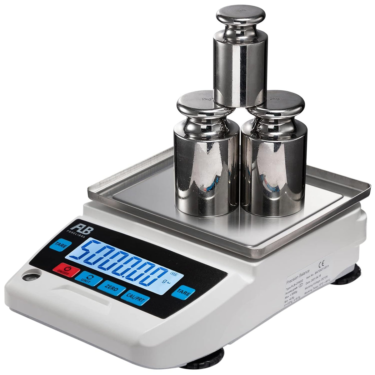 Lab Scale 5kg Precision Electronic Balance, 0.1g Readability Z3510