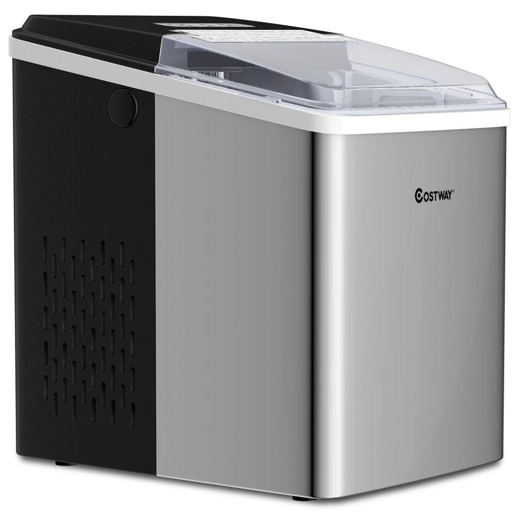 Stainless Steel Countertop Ice Maker with Scoop M472