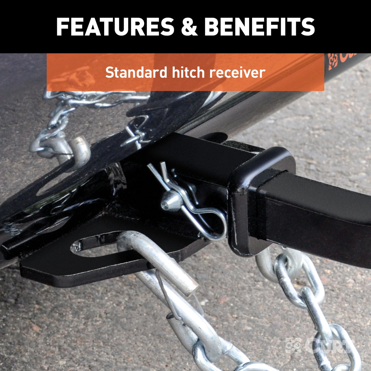 Class 2 Trailer Hitch with Installation Hardware, Pin & Clip T248