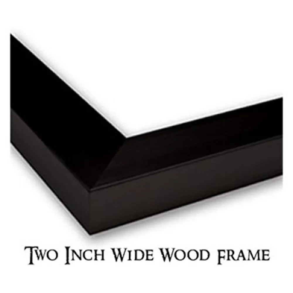 Black Modern Framed Art Print W329