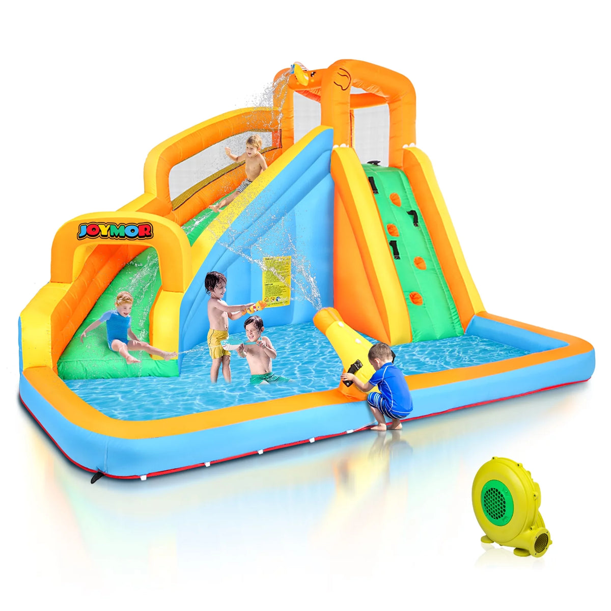 Inflatable Water Slide Bounce House with Splash Pool M66446