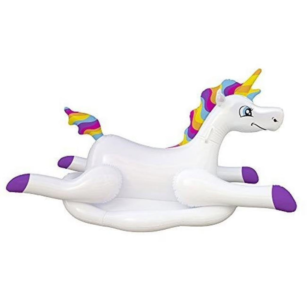 Rainbow Unicorn Inflatable Pool Float Y573