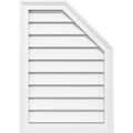 Half Octagon Top Right Surface Mount PVC Gable Vent Z670