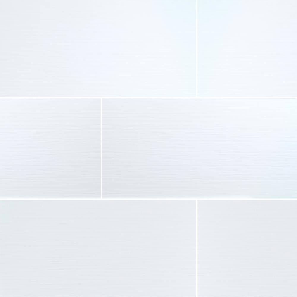 12 in. x 24 in. Glossy Ceramic Wall Tile (16 Sq. ft./case) A85432