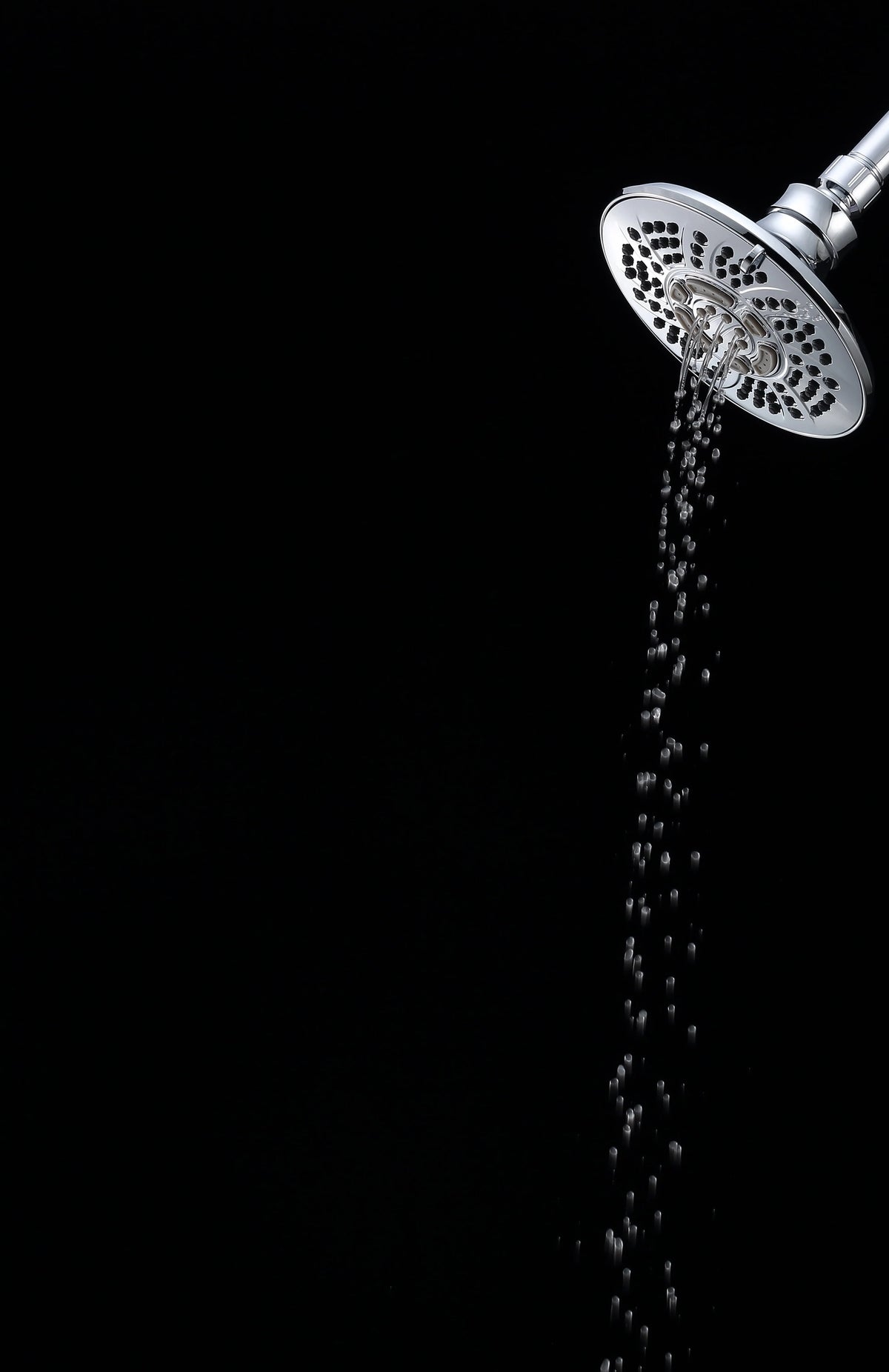 6-Setting Large Chrome Shower Head with Rub-Clean Nozzles T5160