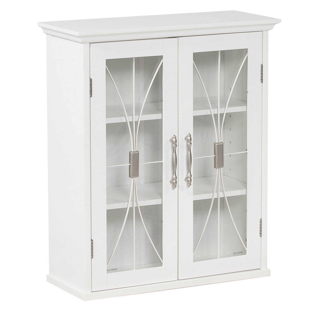 2-Door White Wall Cabinet E45662