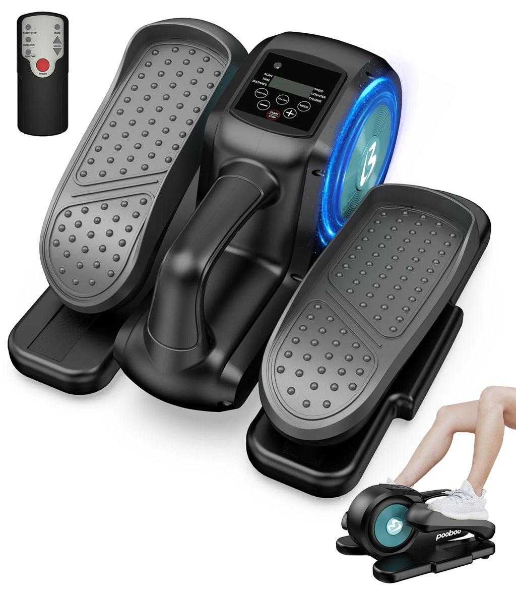 Under Desk Magnetic Elliptical Trainer with LCD Monitor Black T868986
