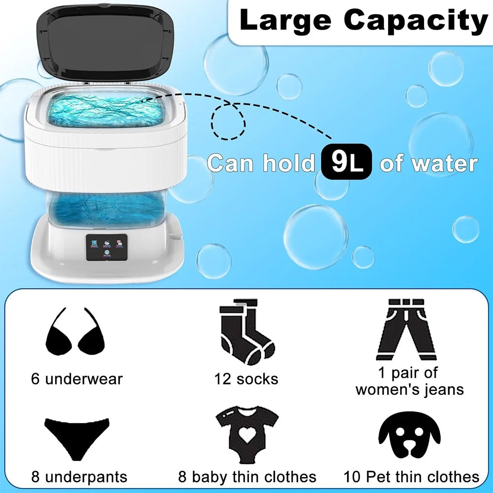 Portable 10L Foldable Washing Machine H964512