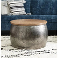 Drum Coffee Table with Storage Q52862