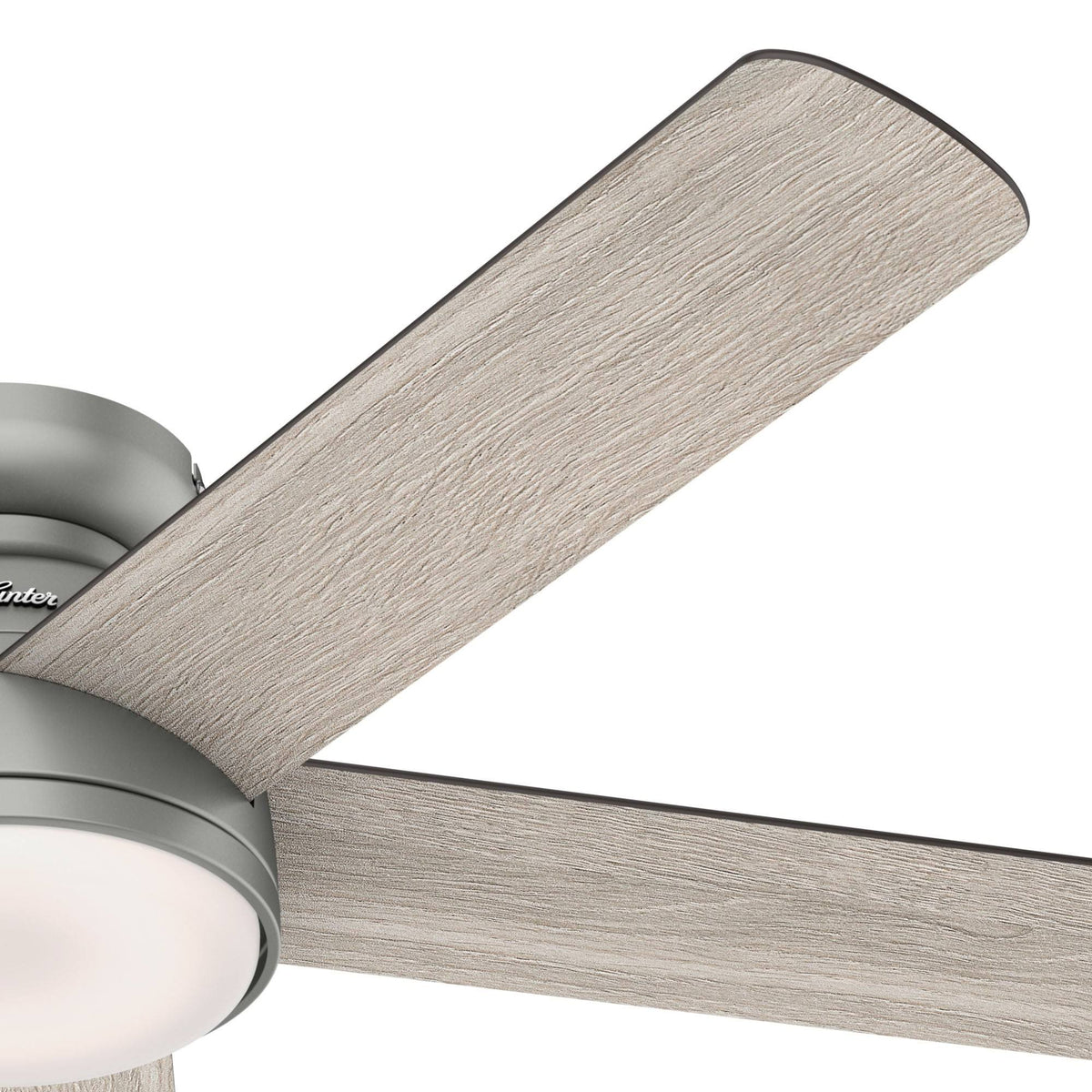 54 in. Matte Silver WiFi Ceiling Fan with LED Light and Remote Y768