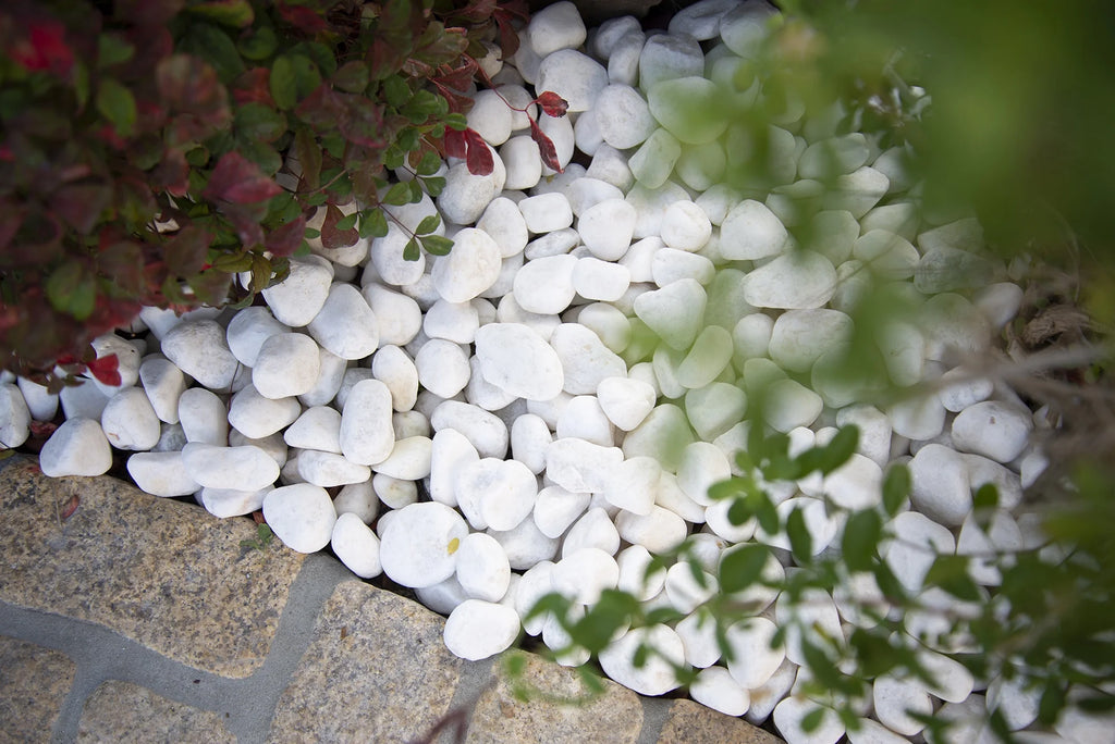 White Marble Bagged Pebbles P748