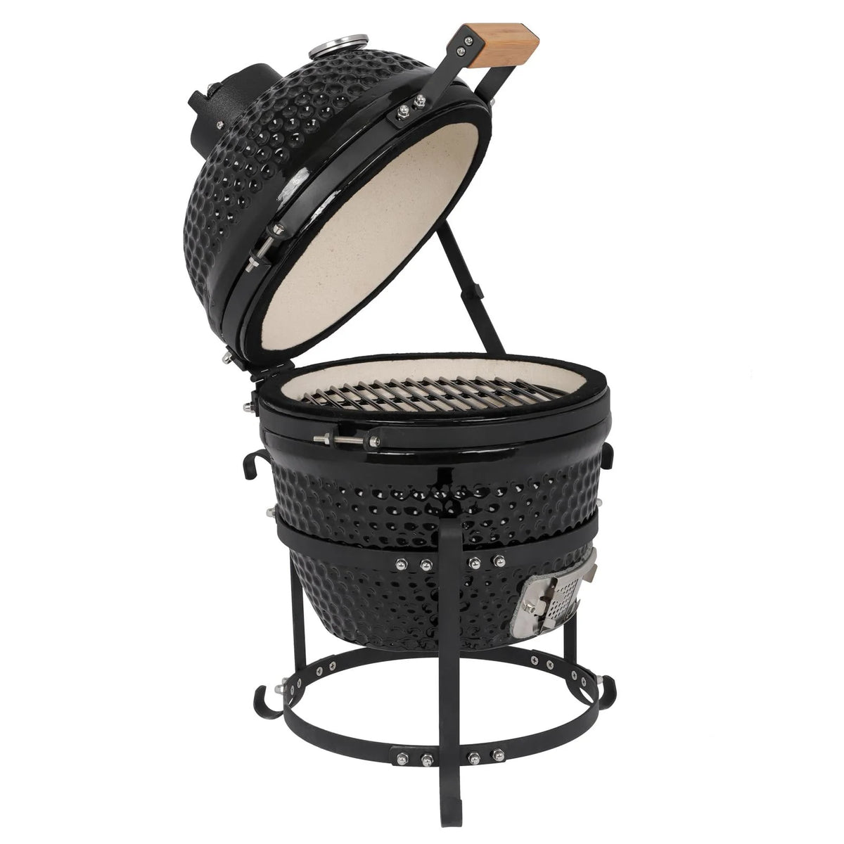 13in Black Ceramic Charcoal BBQ Grill Z324