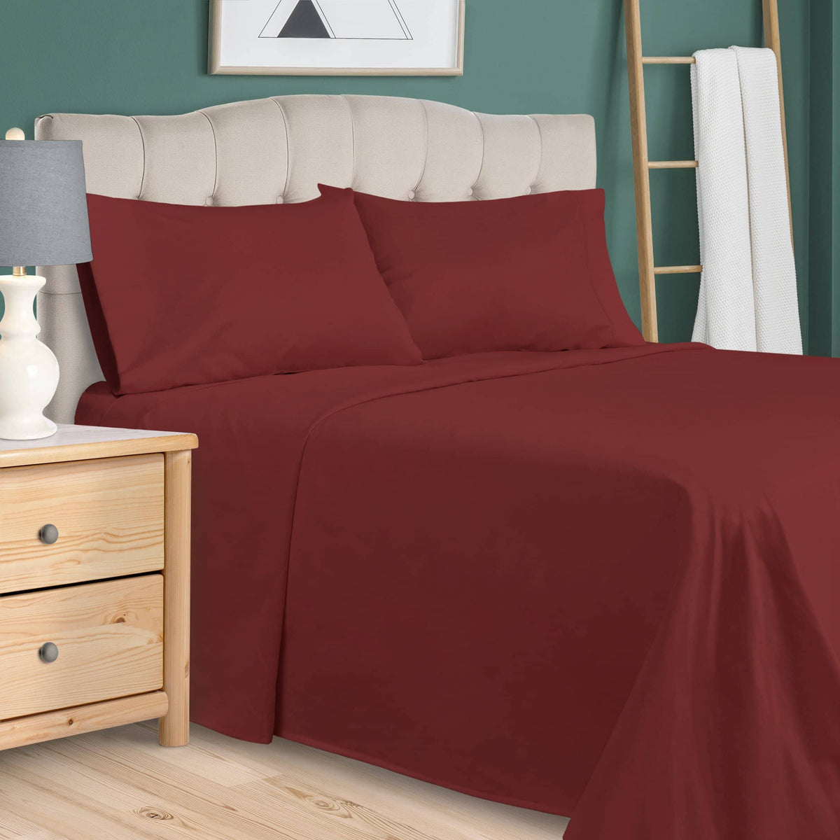 Lavender California King Solid Sheet Set C285