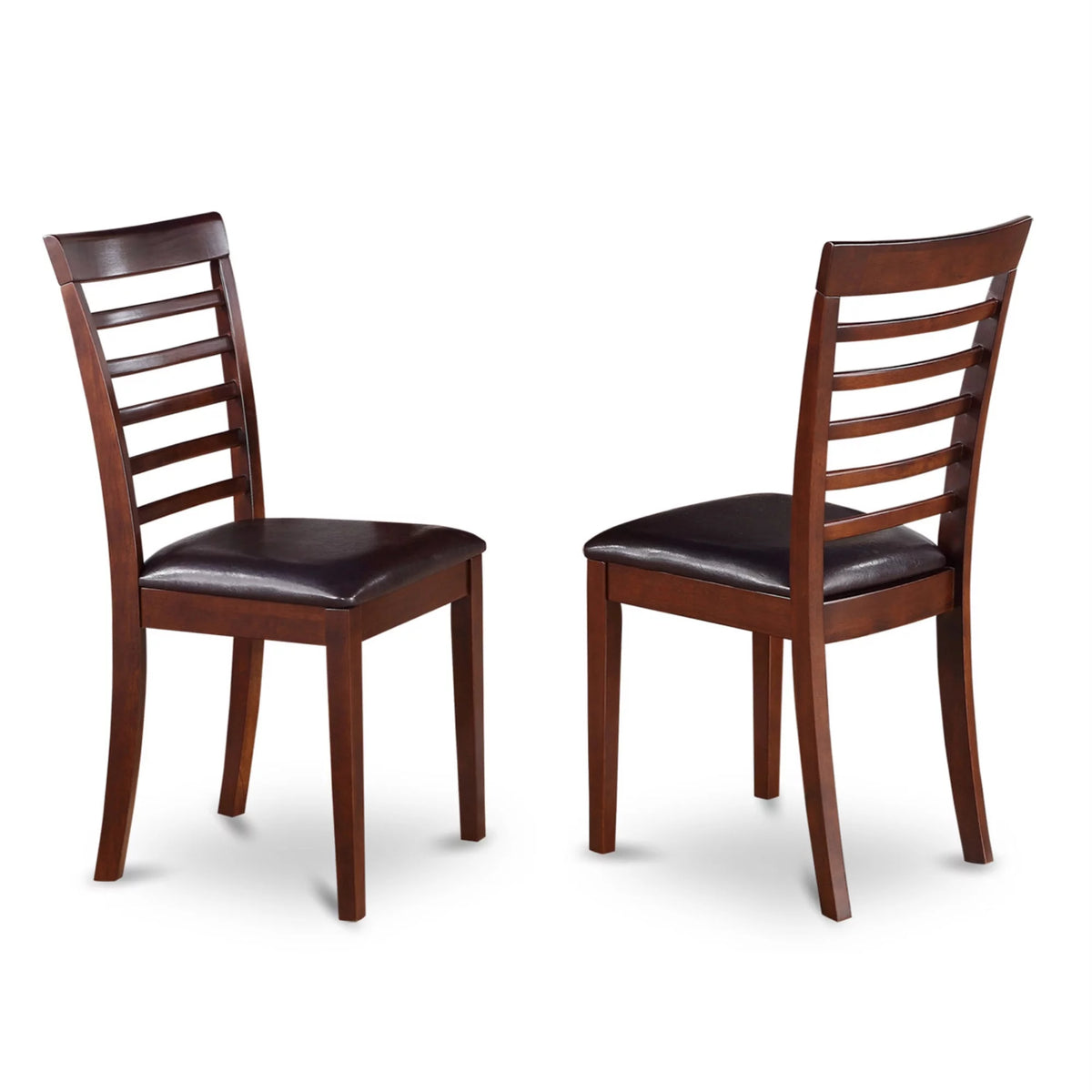 5 Pc Mahogany Round Kitchen Table Set Y61587