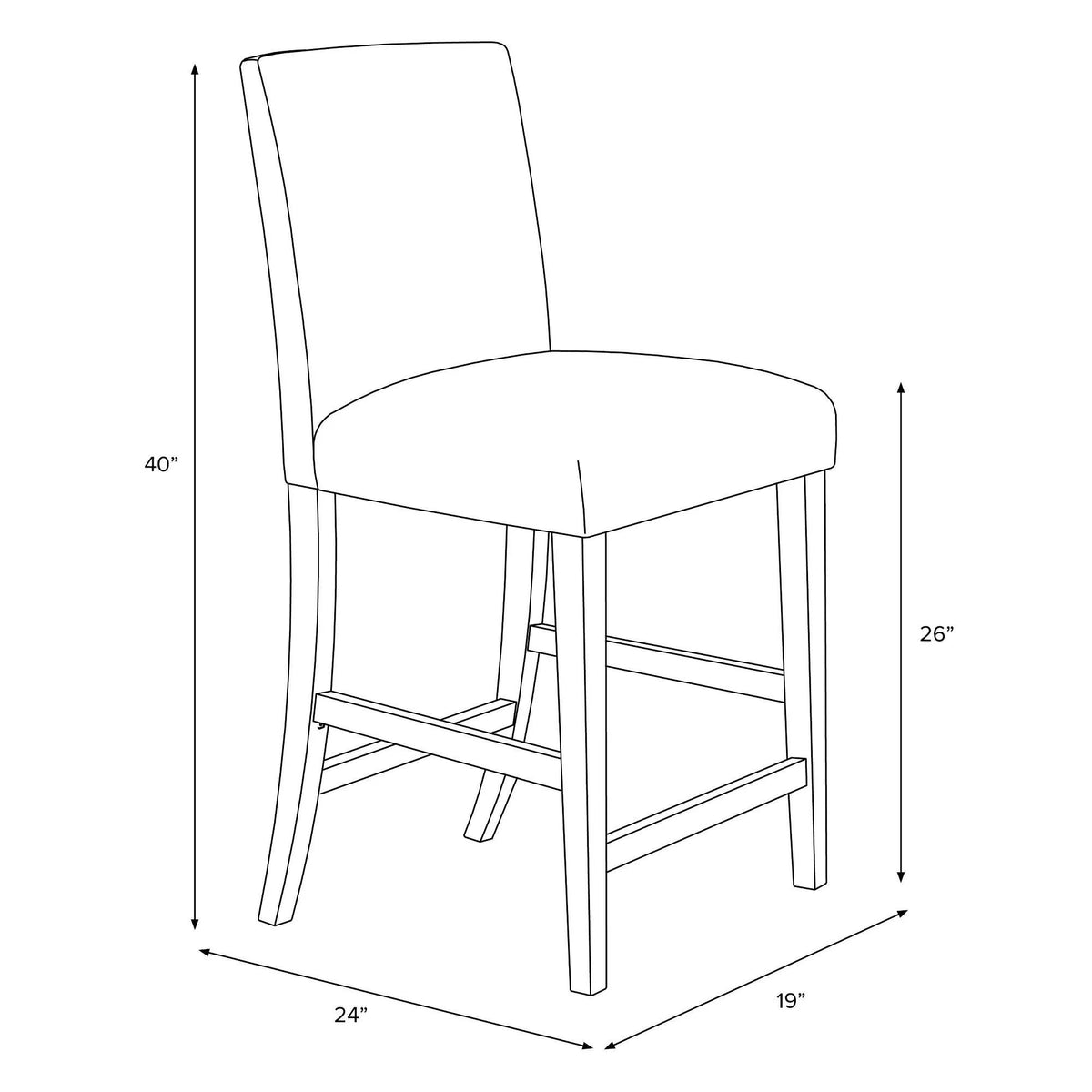 Navy Counter Height Barstool C874899