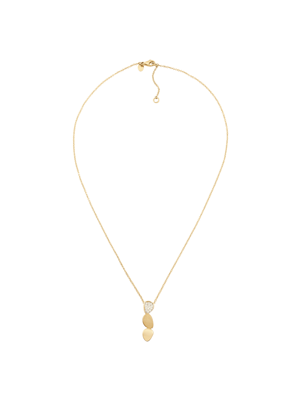 14kt Yellow Gold Diamond Oval Pendant Necklace U35387