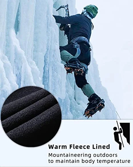 Waterproof Windproof Fleece Cargo Ski Hiking Pants X7412