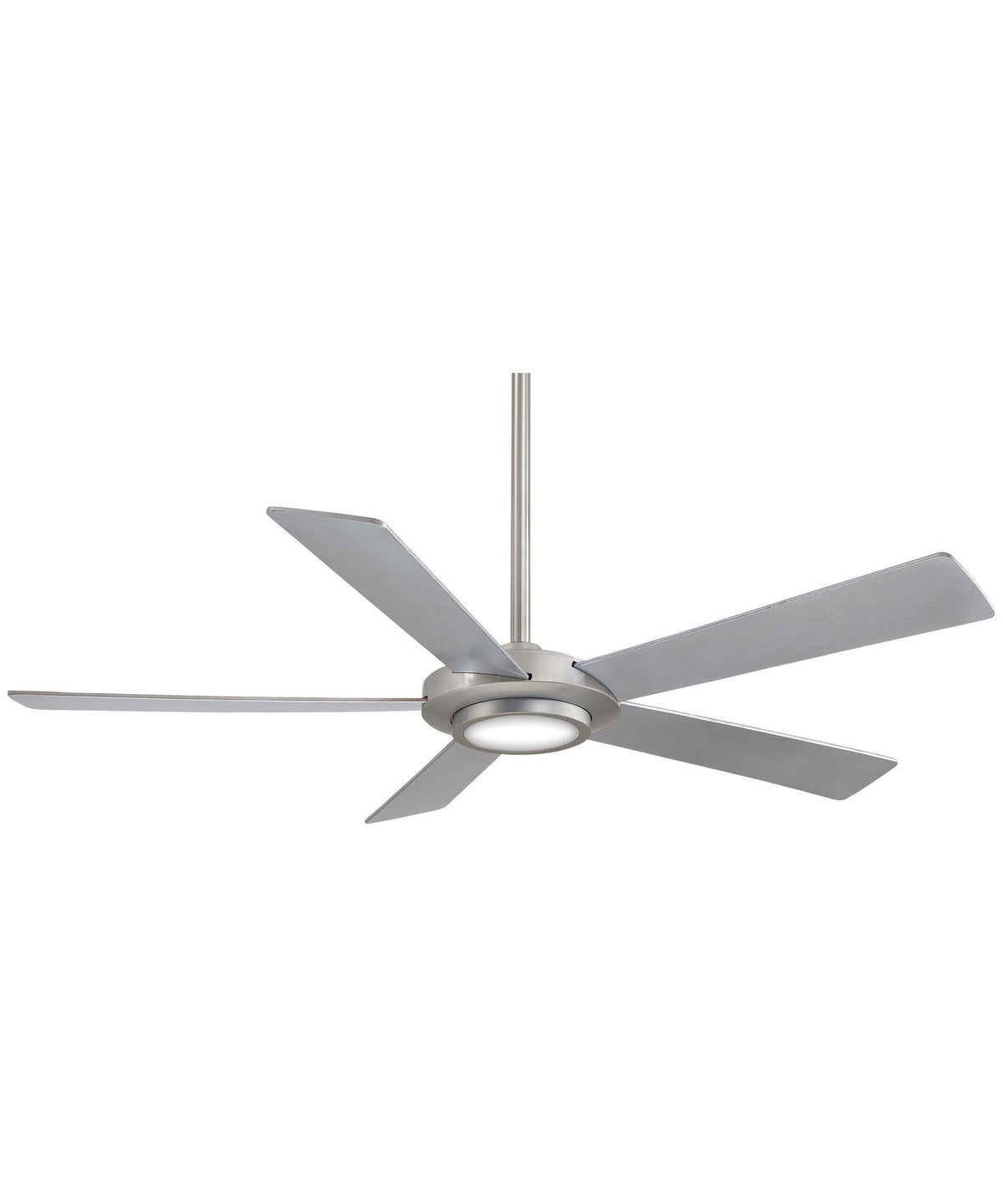 Brushed Nickel Ceiling Fan with Light S19385