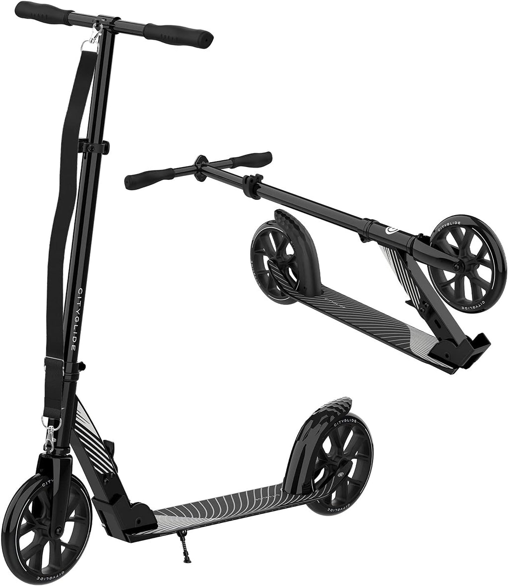 Foldable Lightweight Adult Kick Scooter with Carry Strap and Kickstand Q201