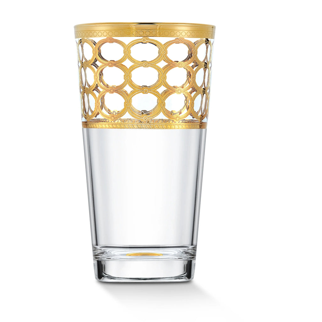 Gold Ring High Ball Set of 4 L909