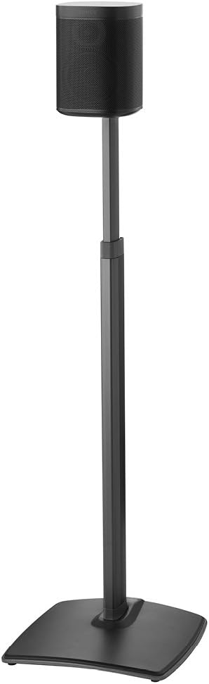 Black Adjustable Height Speaker Stands Q2576