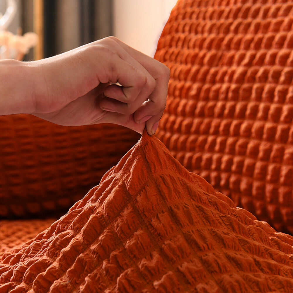 Red Non Slip Sofa Couch Cover 2 Seater K1504