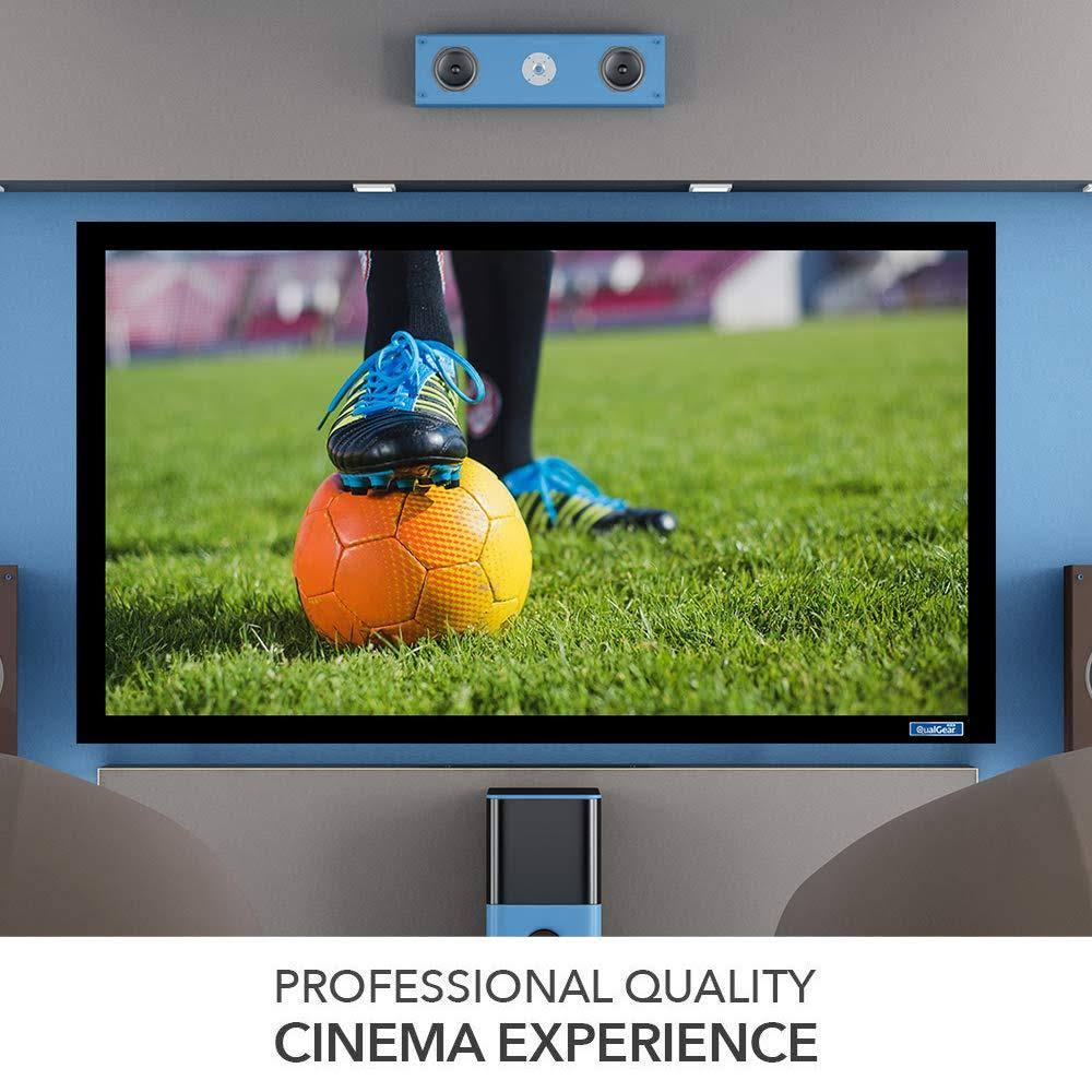 110-inch Fixed Frame Projector Screen 16:9 4K HD 1.0 Gain Acoustic White L347578