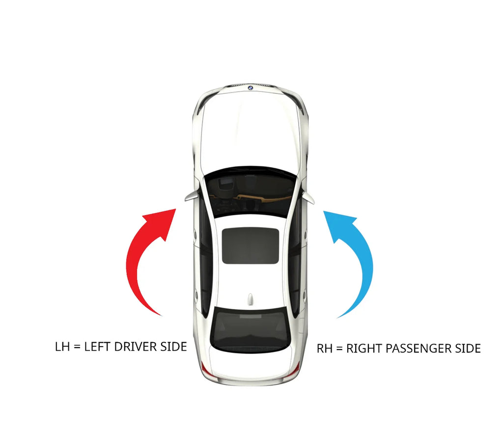 Right Passenger Convex Mirror Glass Lens with Adhesive U9831