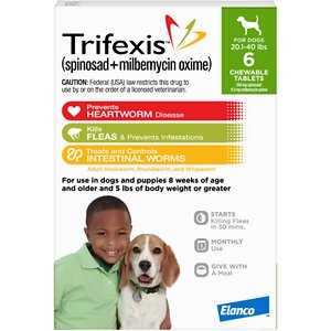 Dog Flea and Heartworm Prevention 6pk 20.1-40 Lbs N915079