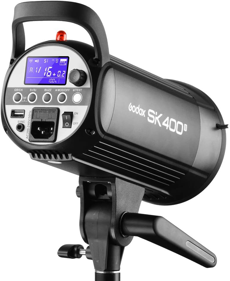 2 Pack 800Ws Photo Speedlite Studio Flash Strobe Monolight Bowens Mount Kit with Softbox, Light Stand, Barn Door Kit, Reflector C53822