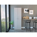 White Washed Oak 2-Door Storage Cabinet W351