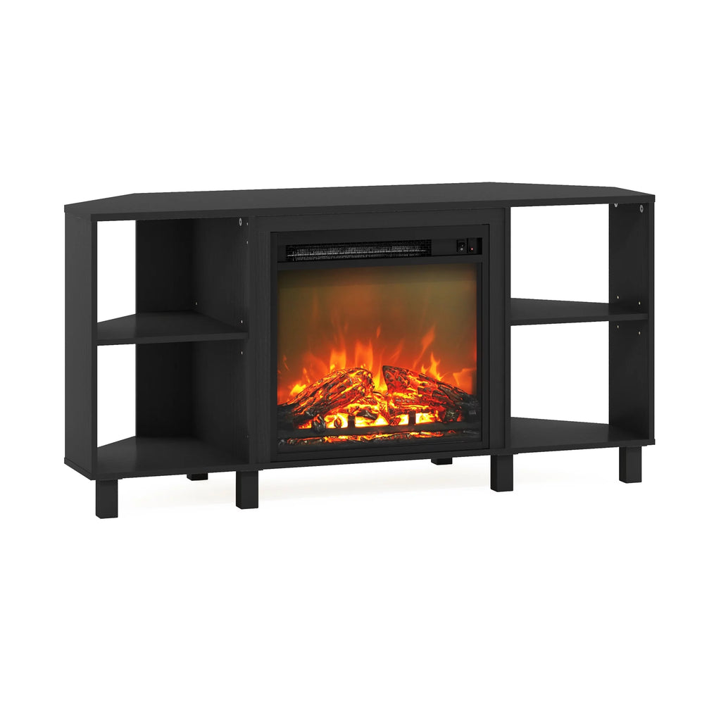 Corner Fireplace TV Stand with Metal Leg for TV up to 55 Inches K62712