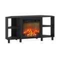 Corner Fireplace TV Stand with Metal Leg for TV up to 55 Inches K62712