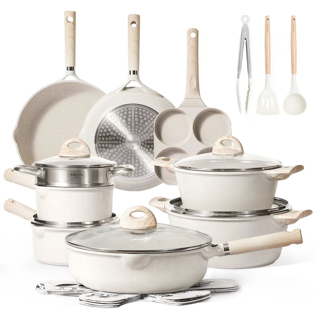 21 Pcs Nonstick Induction Cookware Set D589641