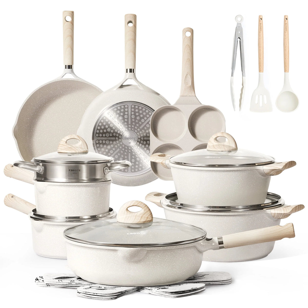 21 Pcs Nonstick Induction Cookware Set D589641
