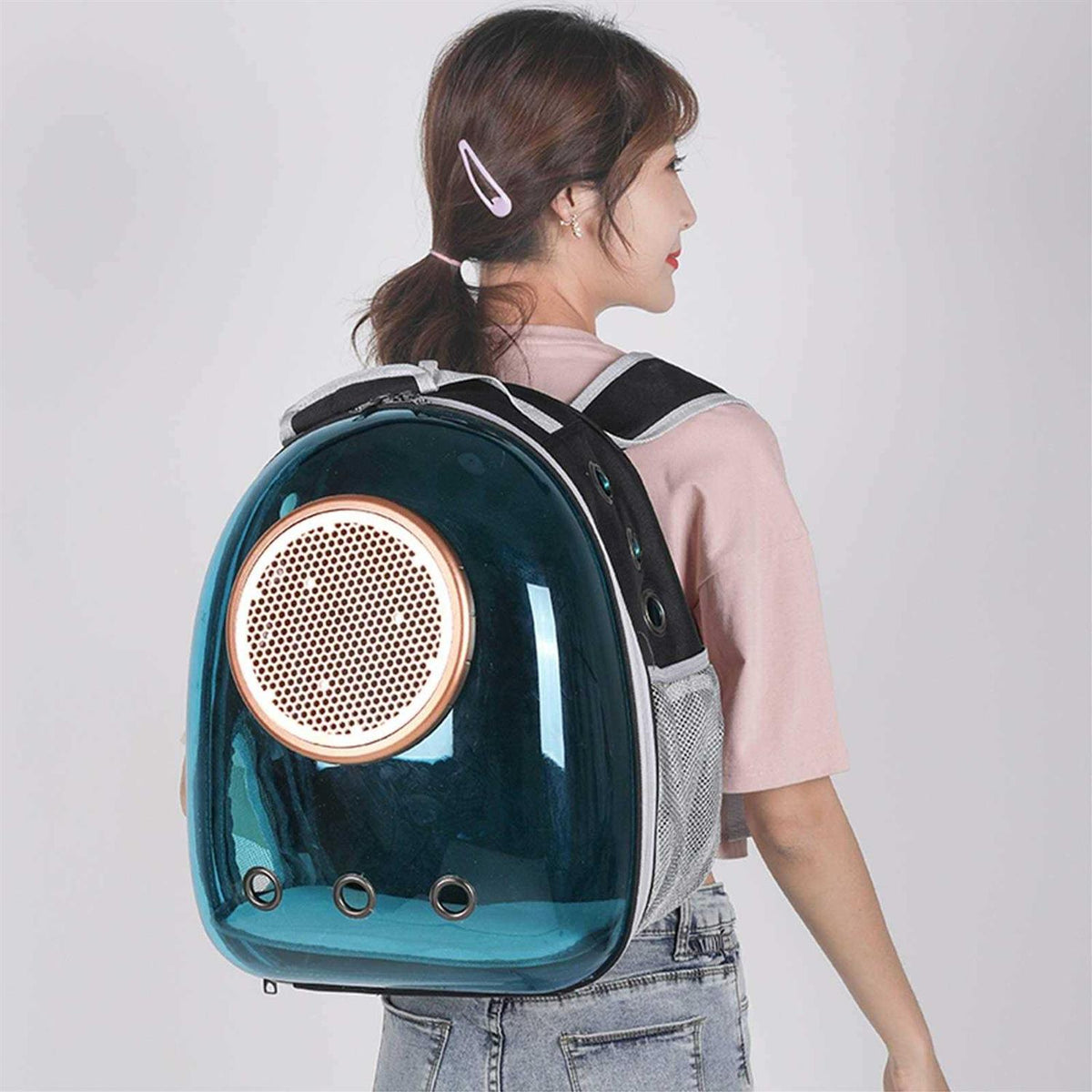 Pet Space Capsule Backpack Cat Dog Carrier X6366