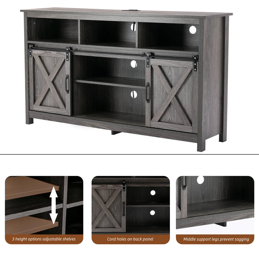 White TV Stand for 65 inch TVs E9894