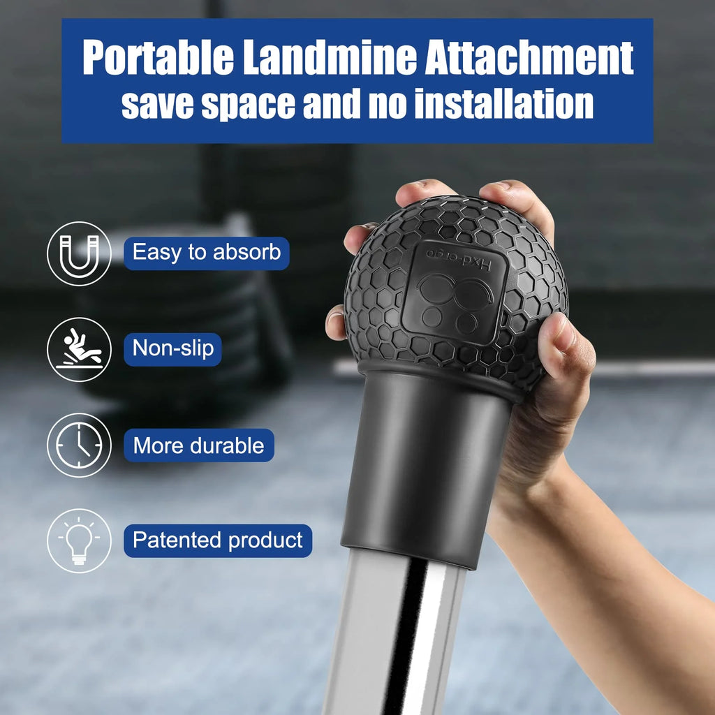 Landmine Attachment for Barbell, Fits 2 Inch Olympic Bars, Natural Rubber O41644