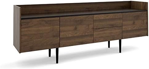 Walnut and Black Sideboard Cabinet with 2 Drawer and 3 Door E139982