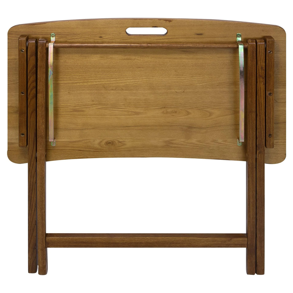Solid American Red Oak Folding Table Q65269