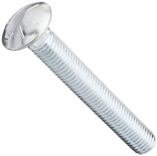 3/4-10 x 2-1/2x22 Carriage Bolt, Round Head, Steel, Zinc, Grade 5, Pkg of 10 K635
