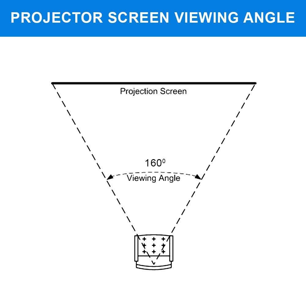 110-inch Fixed Frame Projector Screen 16:9 4K HD 1.0 Gain Acoustic White L347578