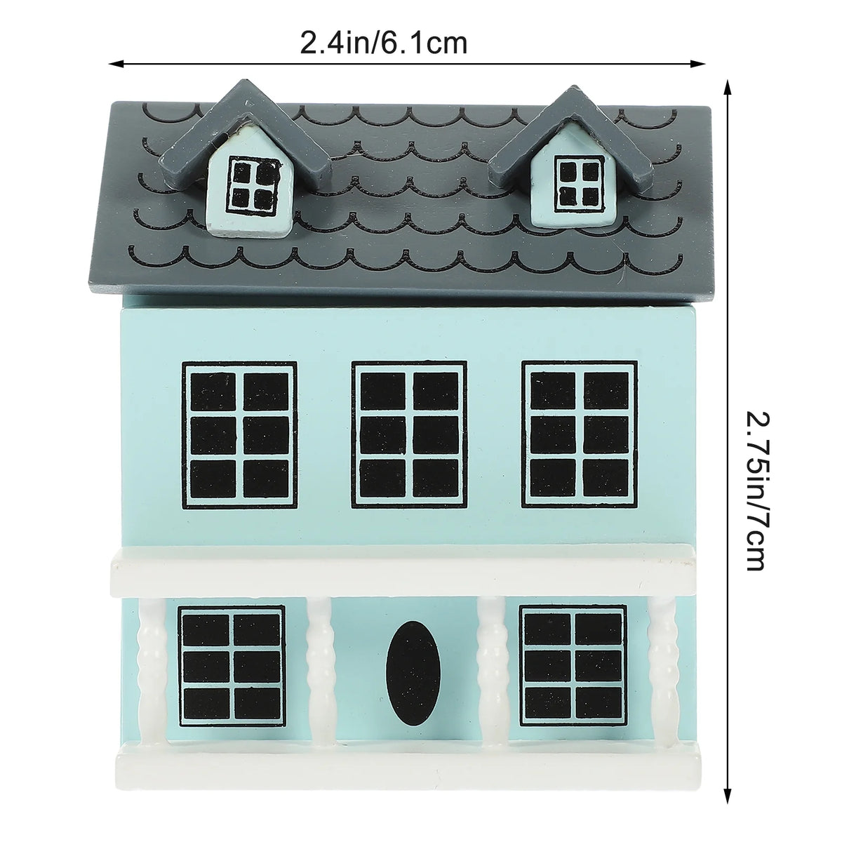 Miniature Wooden Doll House Villa N5260