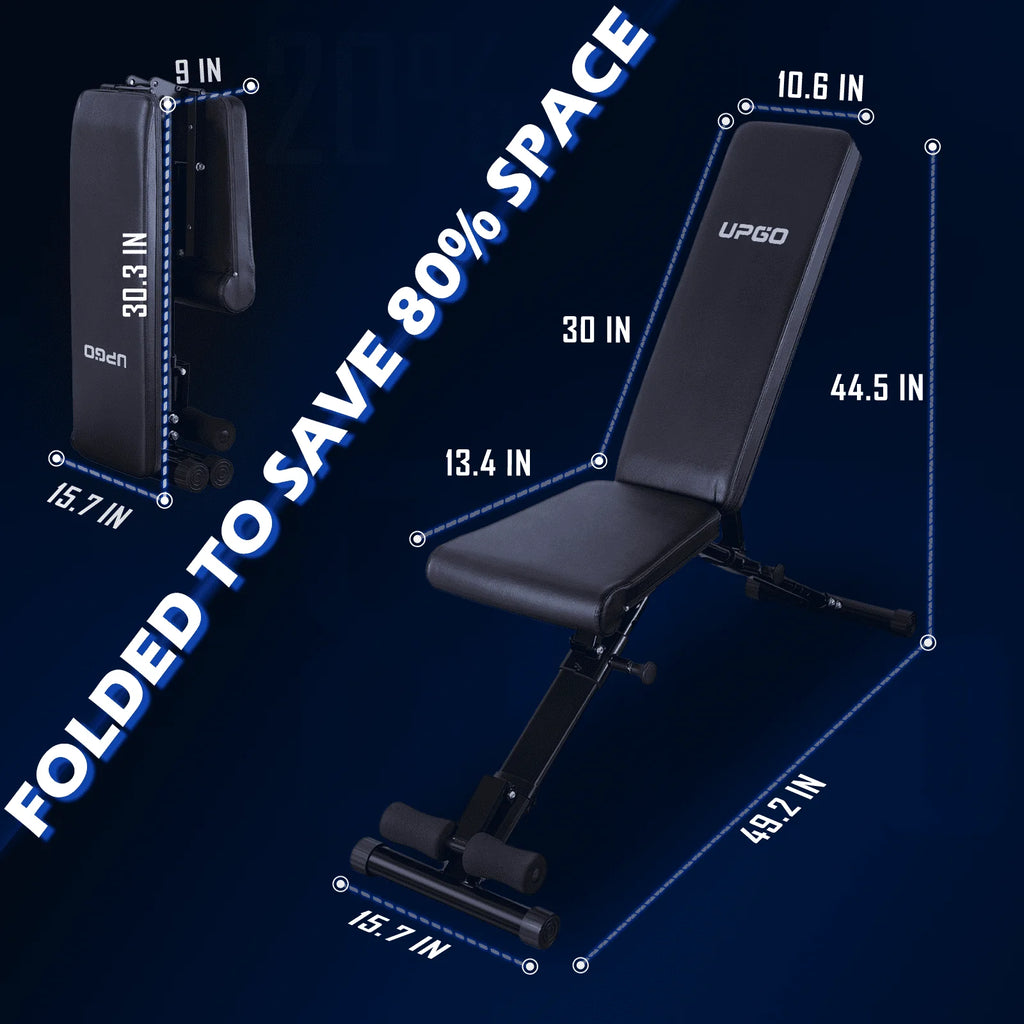 Adjustable Weight Bench with 800 Lbs. Weight Capacity D335