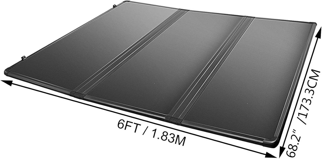 Tri-Fold Hard Truck Bed Tonneau Cover Q9869