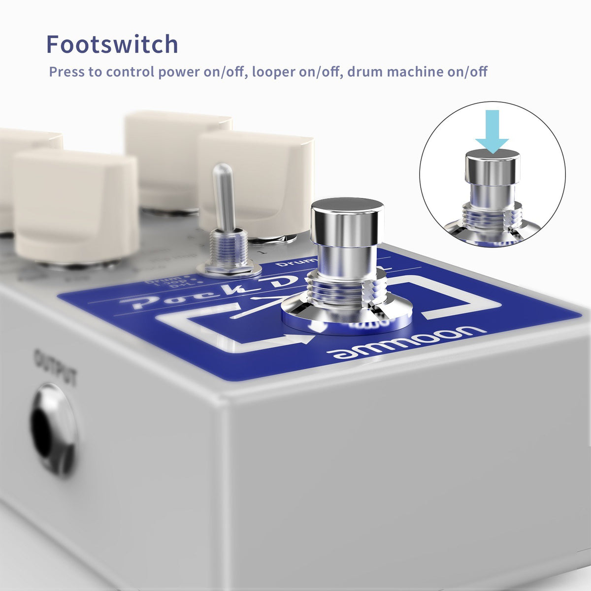 Drum & Loop Guitar Effect Pedal with Built-in Looper C488684